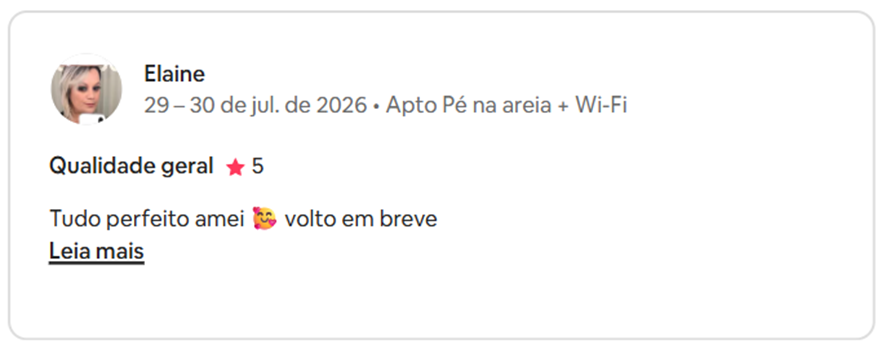 Avaliação de Elaine